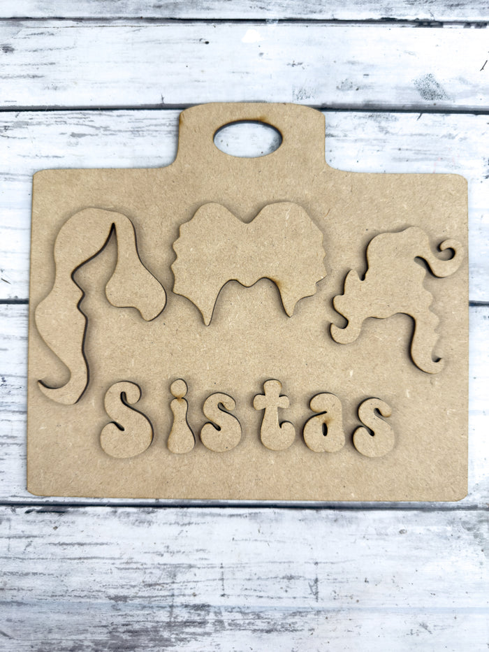 Witch Sistas Cutting Board DIY Kit