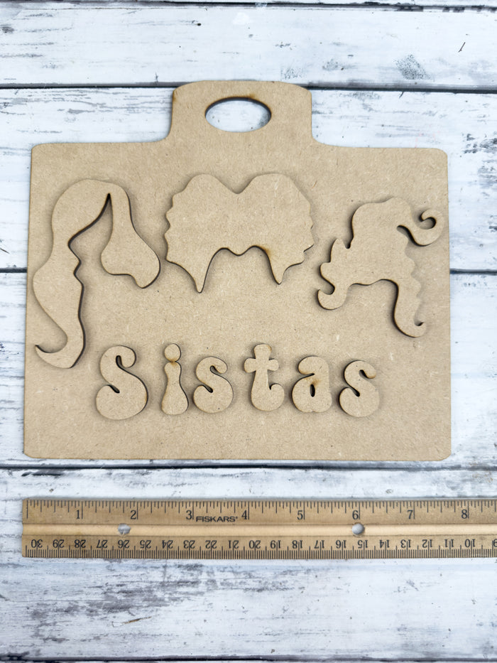 Witch Sistas Cutting Board DIY Kit