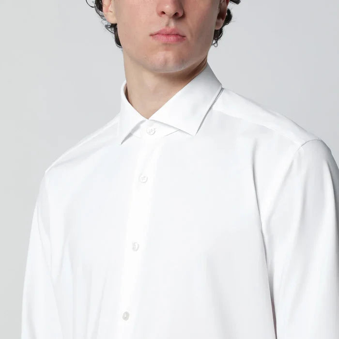 XACUS - Active Tailor Fit shirt white Brand Shirts & Tops